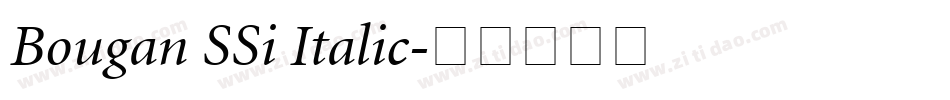 Bougan SSi Italic字体转换